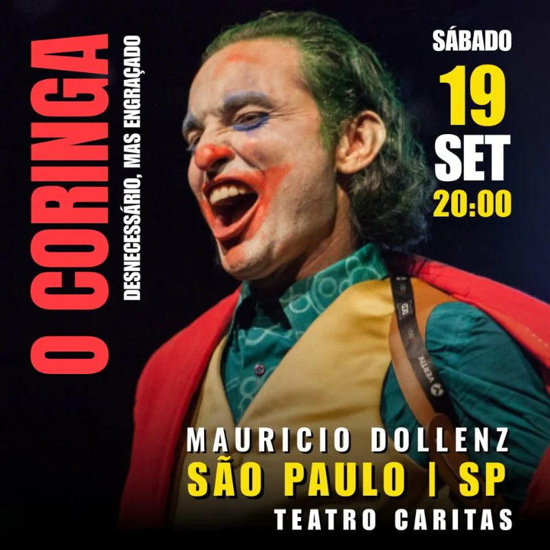 Cartaz de Maurício Dollenz em O Coringa
